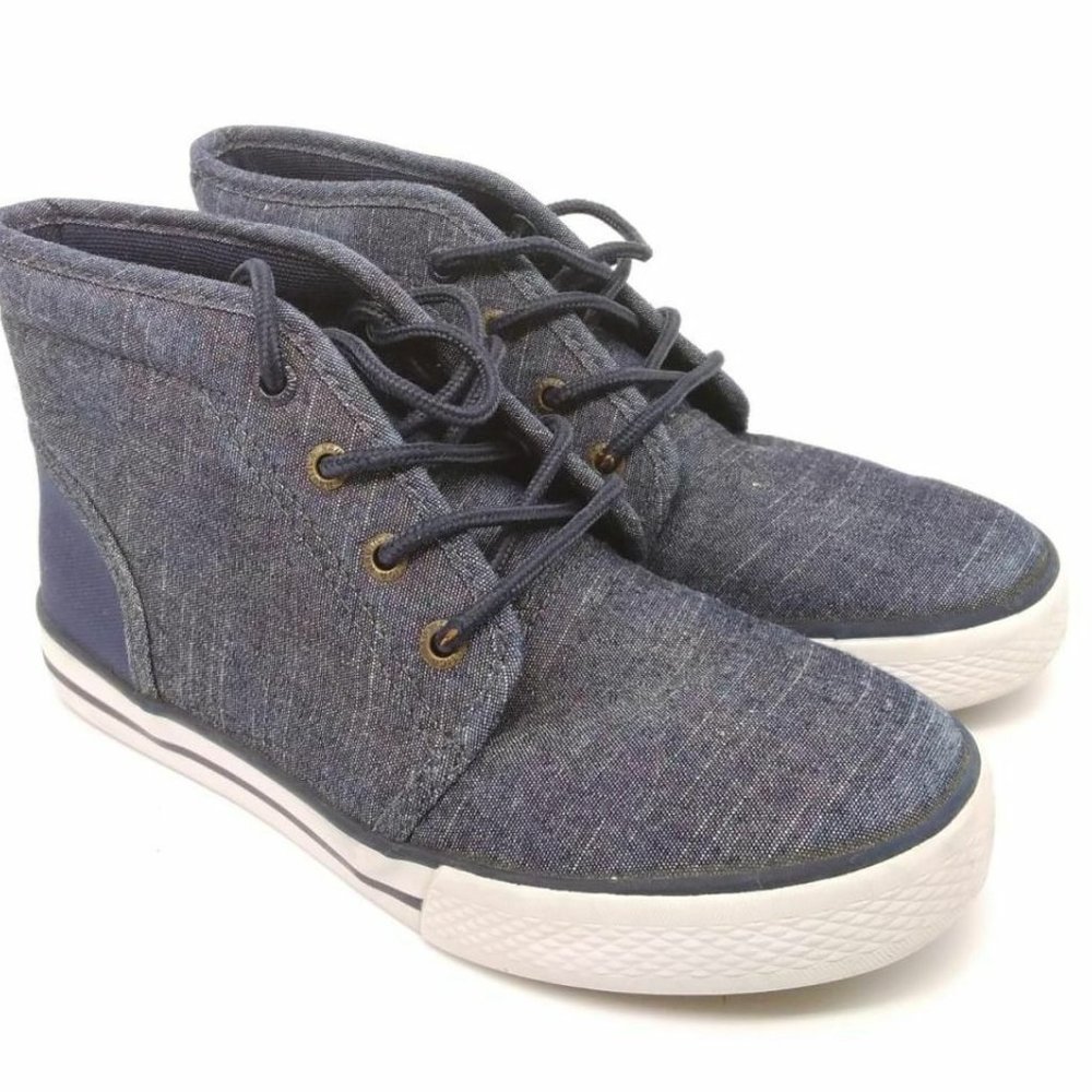 🔥NAUTICA SHOES SIZE 5 STYLE #LEEWAY Lace-Up Casual-Chukka Boot Sneaker GREY NEW